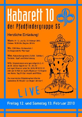 Kabarett Einladung