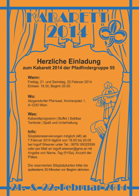 Kabarett Einladung