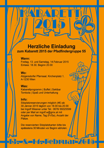 Kabarett Einladung