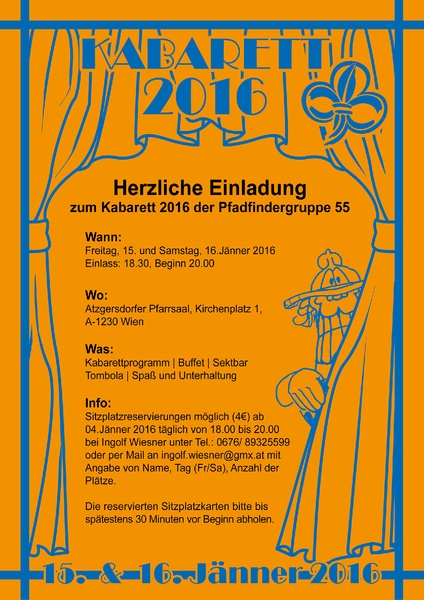 Kabarett Einladung