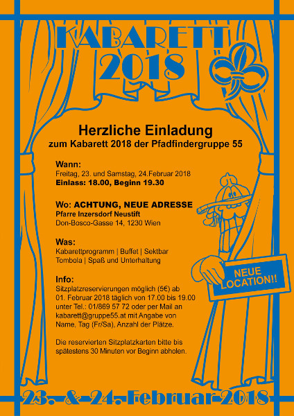 Kabarett Einladung